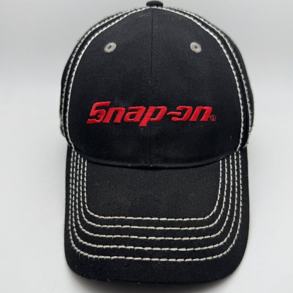 Vintage Snap-on Hat Cap Strap Back Steel Series Embroidered Mens One Size 90s